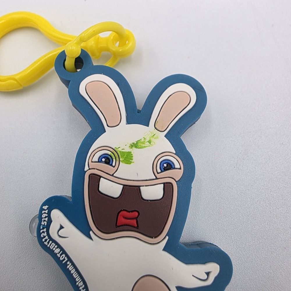Ubisoft Raving Rabbids Rabbit Light-up‎ Clip Keychain Backpack Hanger 2018 WORKS - Picture 3 of 5